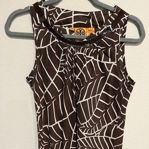 Tory Burch Brown & Ivory Top Size 4